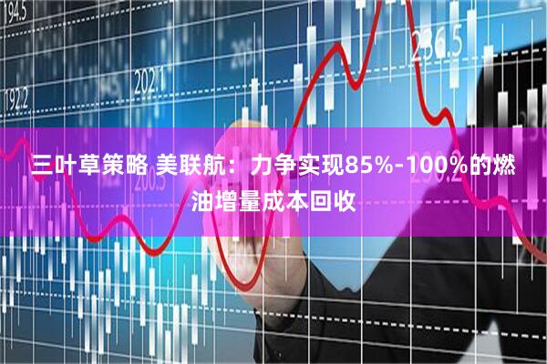 三叶草策略 美联航：力争实现85%-100%的燃油增量成本回收