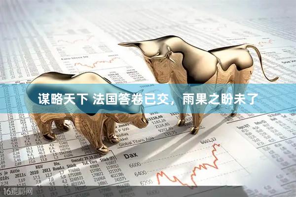 谋略天下 法国答卷已交，雨果之盼未了