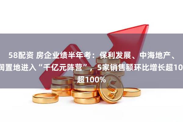 58配资 房企业绩半年考：保利发展、中海地产、华润置地进入“千亿元阵营”，5家销售额环比增长超100%